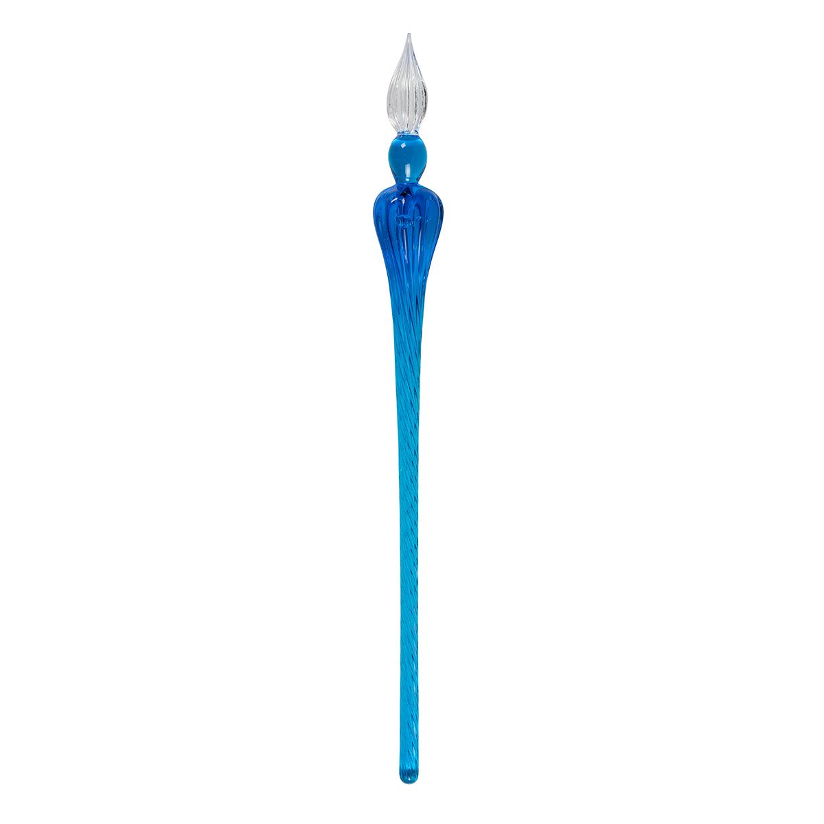 Jacques Herbin Round Glass Pen Blue – Γυάλινη πένα (18 cm)