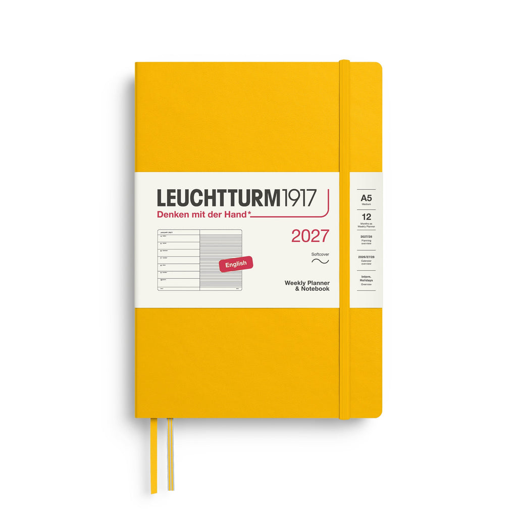 Leuchtturm1917 Ημερολόγιο 2027 A5 Sunflower – Εβδομαδιαίο με σημειώσεις, μαλακό εξώφυλλο