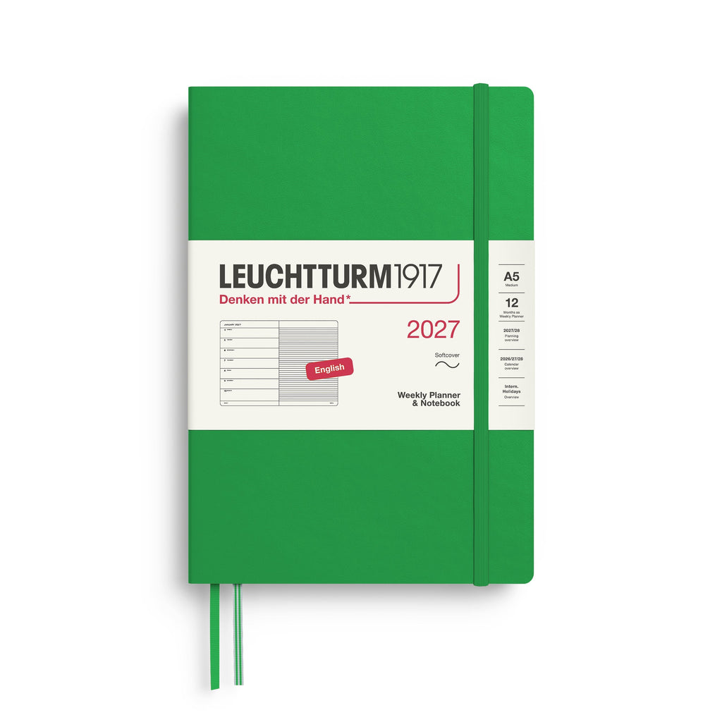 Leuchtturm1917 Ημερολόγιο 2027 A5 Spring Leaf – Εβδομαδιαίο με σημειώσεις, μαλακό εξώφυλλο