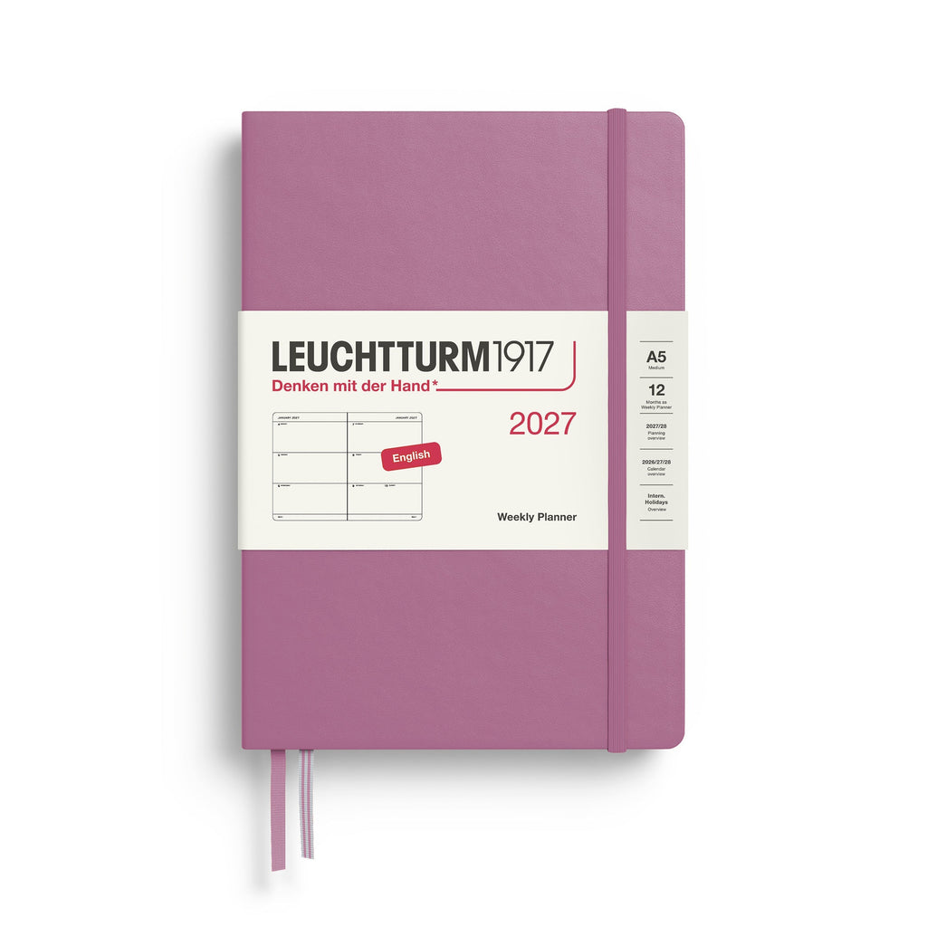 Leuchtturm1917 Ημερολόγιο 2027 A5 Dusty Rose – Εβδομαδιαίο με σκληρό εξώφυλλο