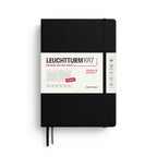 Leuchtturm1917 Ημερολόγιο 2027 A5 Black – Ημερήσιο με σκληρό εξώφυλλο – Γραμμές