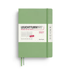 Leuchtturm1917 Ημερολόγιο 2027 A5 Sage – Ημερήσιο με σκληρό εξώφυλλο – Γραμμές