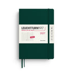 Leuchtturm1917 Ημερολόγιο 2027 A5 Forest Green – Ημερήσιο με σκληρό εξώφυλλο – Τελείες