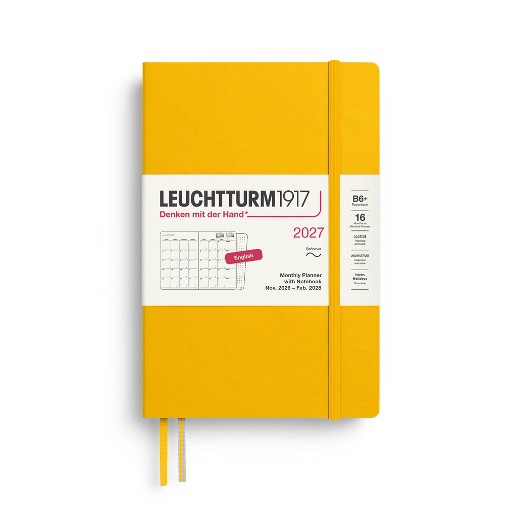 Leuchtturm1917 Ημερολόγιο 2027 B6+ Sunflower – Μηνιαίο 16 μηνών, μαλακό εξώφυλλο