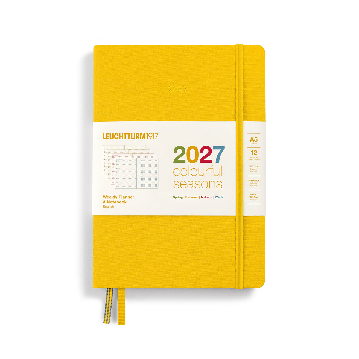 Leuchtturm1917 Ημερολόγιο 2027 A5 Summer – Colourful Seasons, λινό σκληρό εξώφυλλο