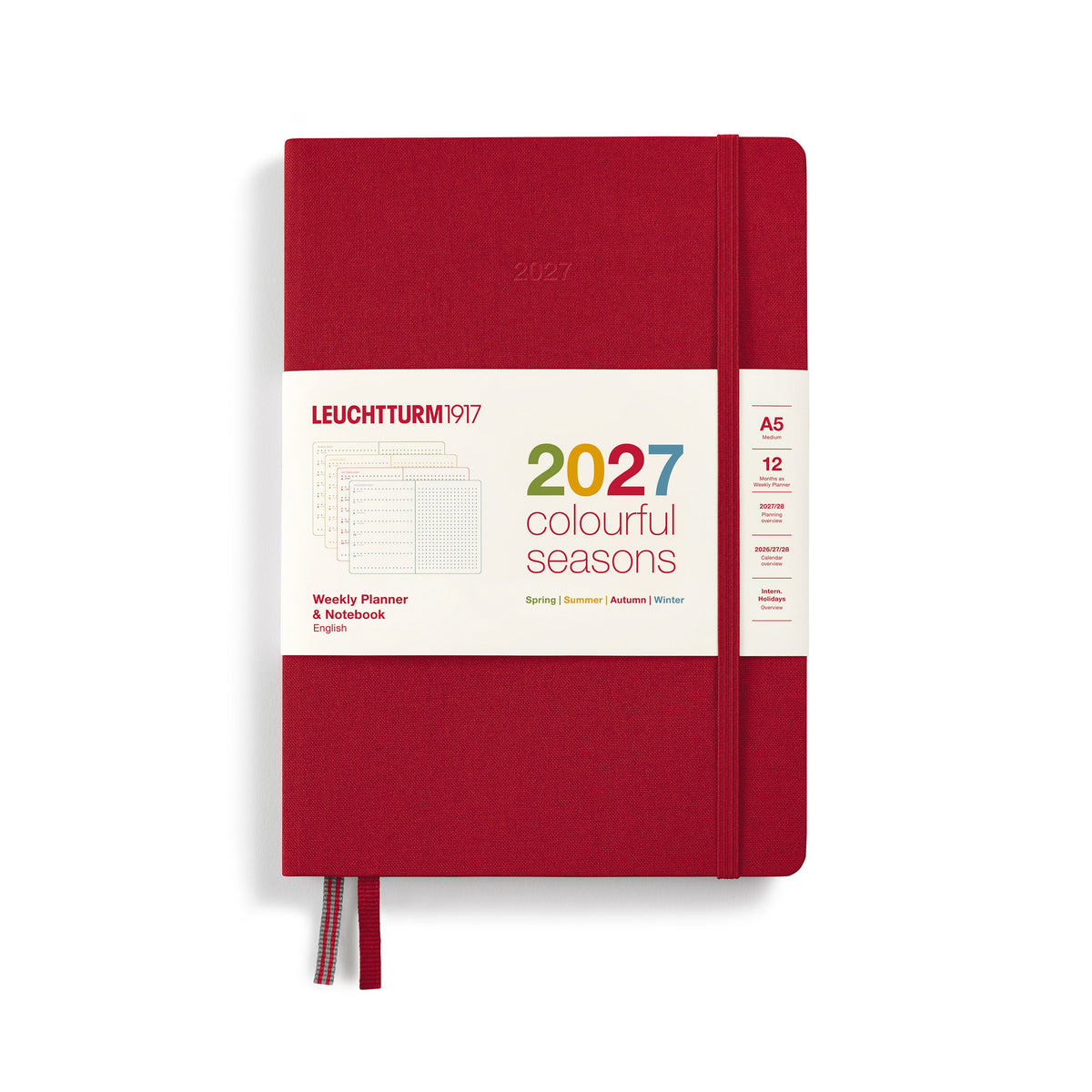 Leuchtturm1917 Ημερολόγιο 2027 A5 Autumn – Colourful Seasons, λινό σκληρό εξώφυλλο
