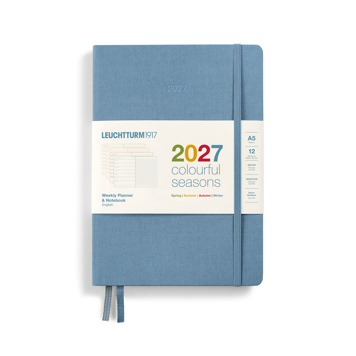 Leuchtturm1917 Ημερολόγιο 2027 A5 Winter – Colourful Seasons, λινό σκληρό εξώφυλλο