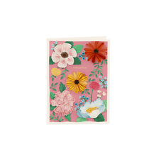 Origamo Filigrana Happy Birthday λουλούδια – Ευχετήρια κάρτα quilling (18,5×14 cm)