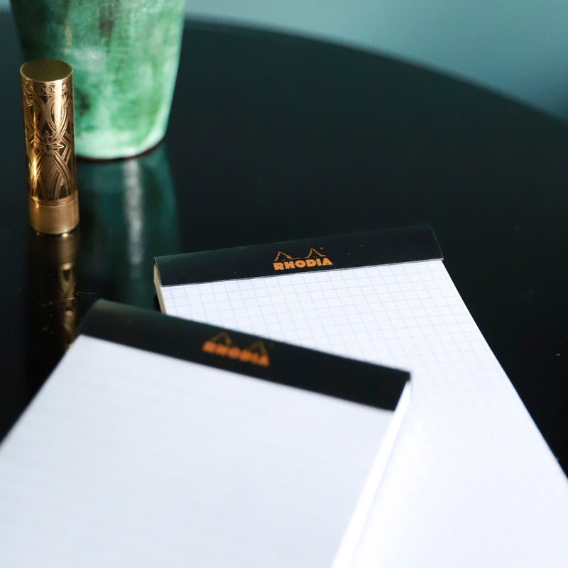 Rhodia Bloc Black – Μπλοκ σημειώσεων με γραμμές (80 φύλλα)