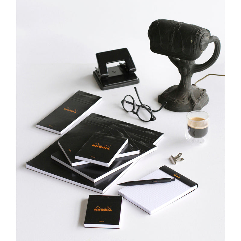 Rhodia Bloc Black – Μπλοκ σημειώσεων με γραμμές (80 φύλλα)
