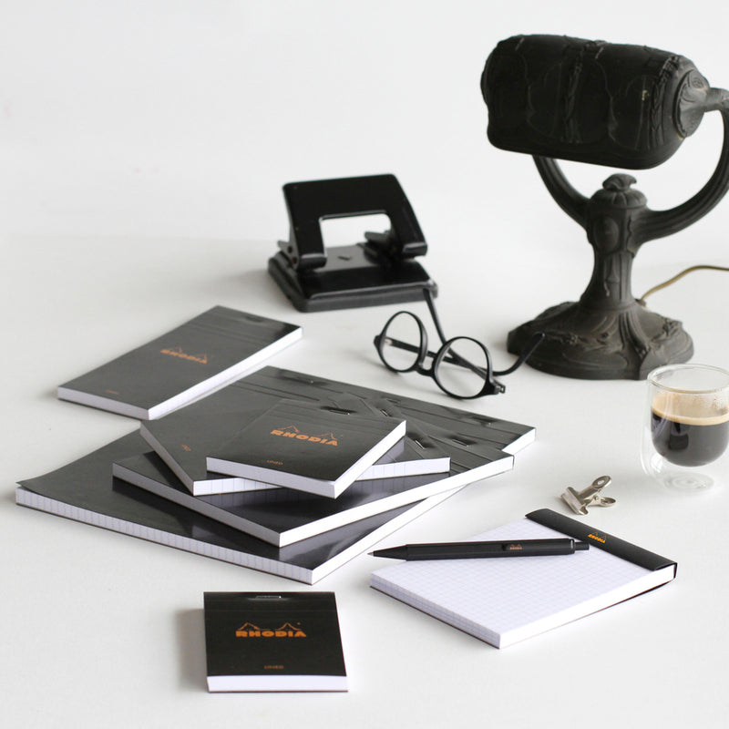 Rhodia Bloc Black – Μπλοκ σημειώσεων με γραμμές (80 φύλλα)