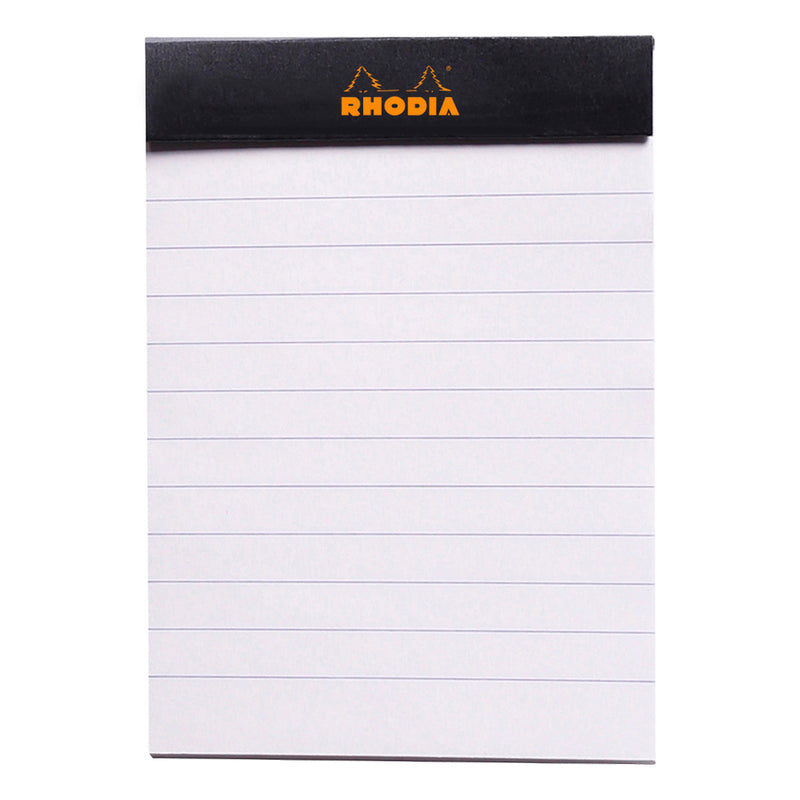 Rhodia Bloc Black – Μπλοκ σημειώσεων με γραμμές (80 φύλλα)