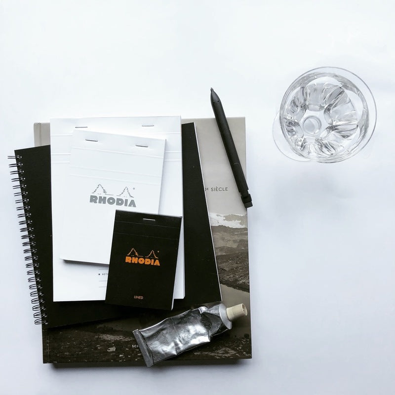 Rhodia Bloc Black – Μπλοκ σημειώσεων με γραμμές (80 φύλλα)