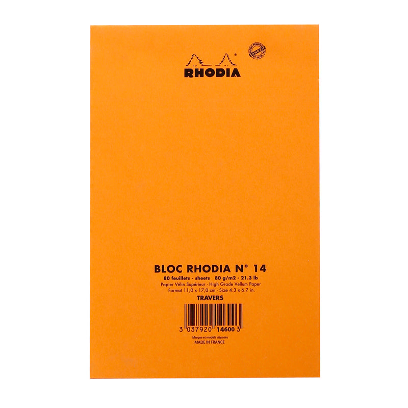 Rhodia Bloc Orange – Μπλοκ σημειώσεων με γραμμές (80 φύλλα)