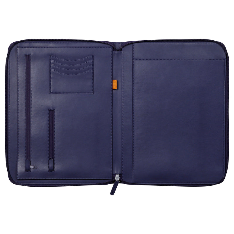 Rhodiarama Midnight Blue – Φάκελος συνεδρίων A4 με φερμουάρ (25,5×34 cm)