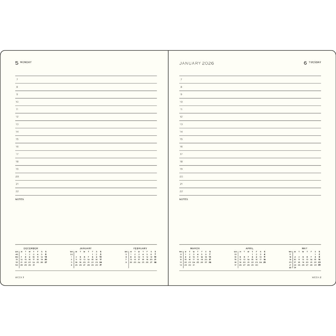 Leuchtturm1917 Ημερολόγιο 2027 A5 Sunflower – Ημερήσιο με σκληρό εξώφυλλο