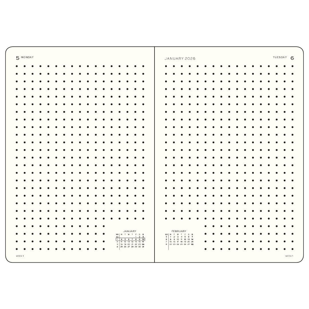 Leuchtturm1917 Ημερολόγιο 2027 A5 Dusty Rose – Ημερήσιο με σκληρό εξώφυλλο