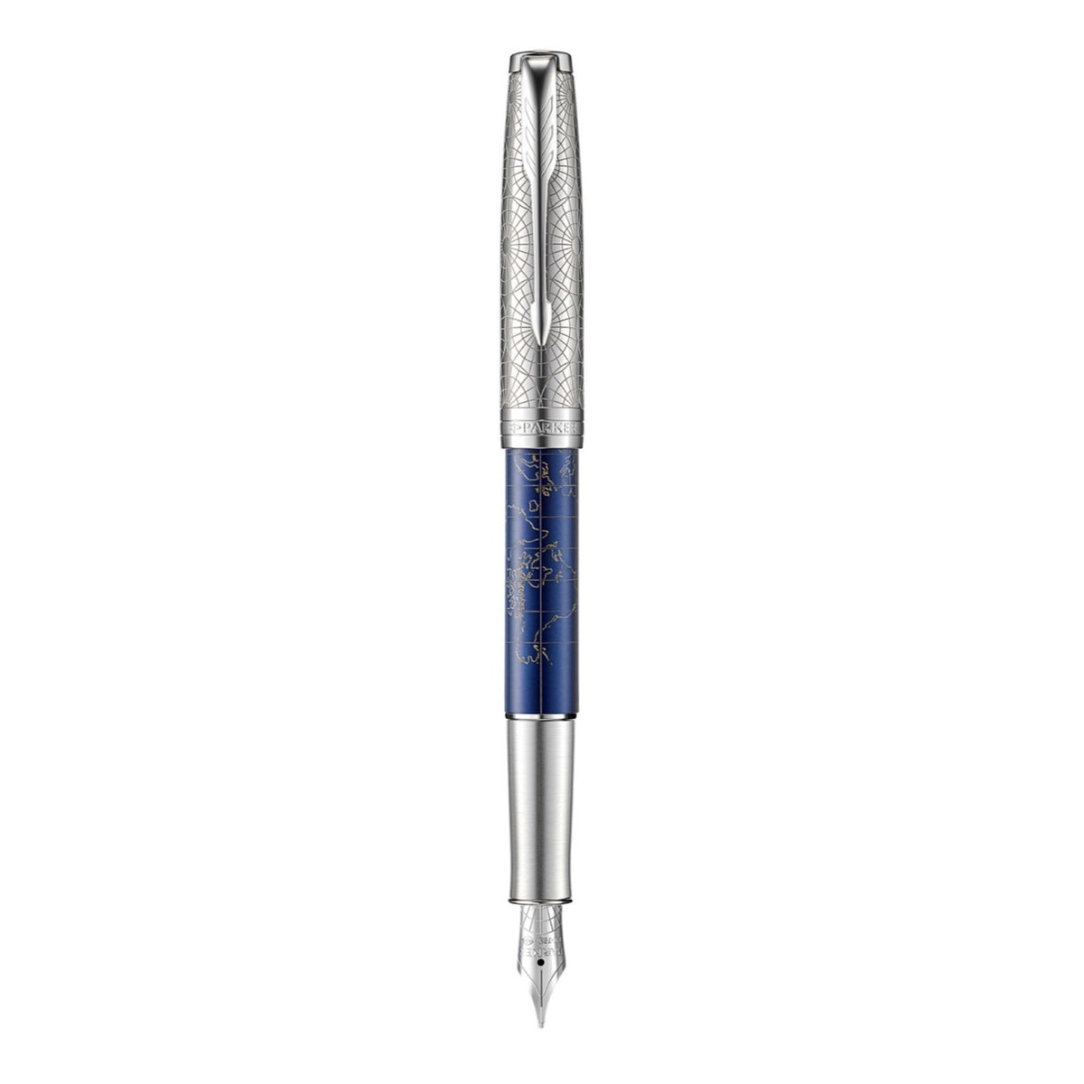 Parker Sonnet Special Edition Atlas Blue Silver PT – Πένα (χρυσή μύτη 18K, F)