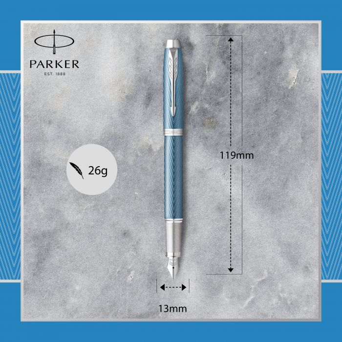 PARKER I.M. PRM BLUE GREY CT FPen F