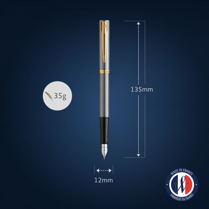 Waterman Impression Stainless Steel GT – Πένα (μύτη F)
