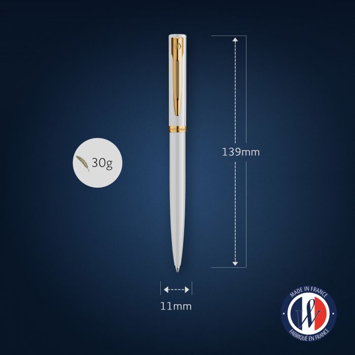 Waterman Impression Lacquer White GT – Στυλό διαρκείας