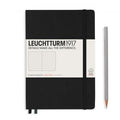 Leuchtturm1917 Medium A5 – Σημειωματάριο με σκληρό εξώφυλλο (251 σελ.) – Black Τελείες