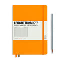Leuchtturm1917 Medium A5 – Σημειωματάριο με σκληρό εξώφυλλο (251 σελ.) – Rising Sun Γραμμές