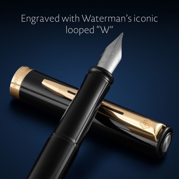 Waterman Impression Lacquer Black GT – Πένα (μύτη M)