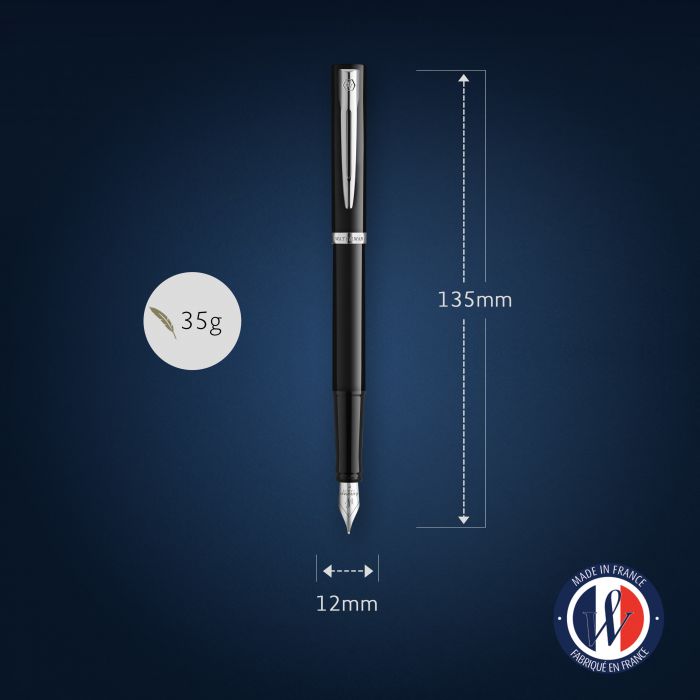 Waterman Impression Lacquer Black CT – Πένα (μύτη M)
