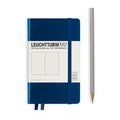 Leuchtturm1917 Pocket A6 – Σημειωματάριο με σκληρό εξώφυλλο (187 σελ.) – Navy Λευκές