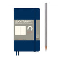 Leuchtturm1917 Pocket A6 – Σημειωματάριο με μαλακό εξώφυλλο (123 σελ.) – Navy Λευκές