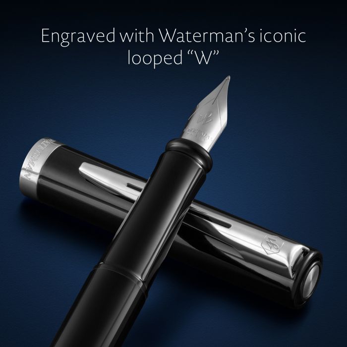 Waterman Impression Lacquer Black CT – Πένα (μύτη M)