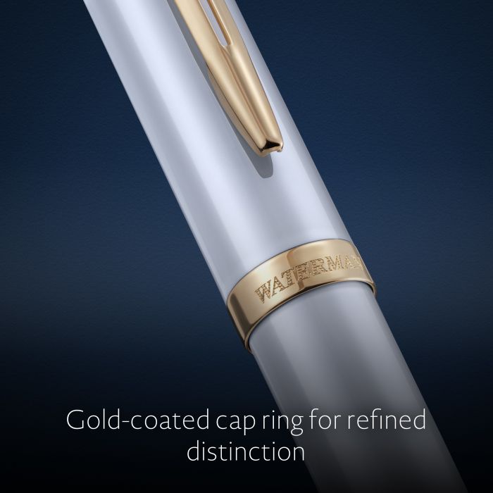 Waterman Impression Lacquer White GT – Πένα (μύτη F)