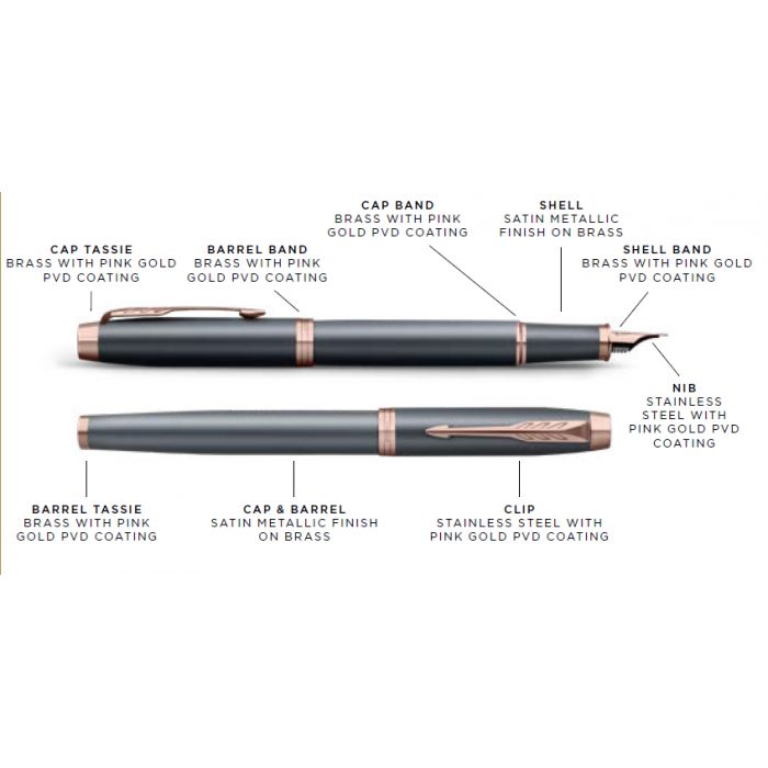 PARKER I.M. SLATE PGT FPen M