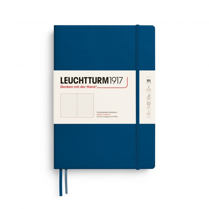 Leuchtturm1917 Composition B5 – Σημειωματάριο με σκληρό εξώφυλλο (219 σελ.) – Indigo Τελείες