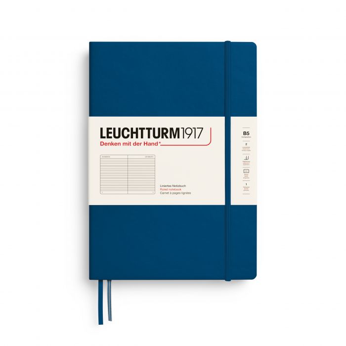 Leuchtturm1917 Composition B5 – Σημειωματάριο με σκληρό εξώφυλλο (219 σελ.) – Indigo Γραμμές