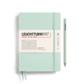 Leuchtturm1917 Medium A5 – Σημειωματάριο με σκληρό εξώφυλλο (251 σελ.) – Mint Green Γραμμές