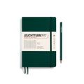 Leuchtturm1917 Medium A5 – Σημειωματάριο με μαλακό εξώφυλλο (123 σελ.) – Forest Green Γραμμές