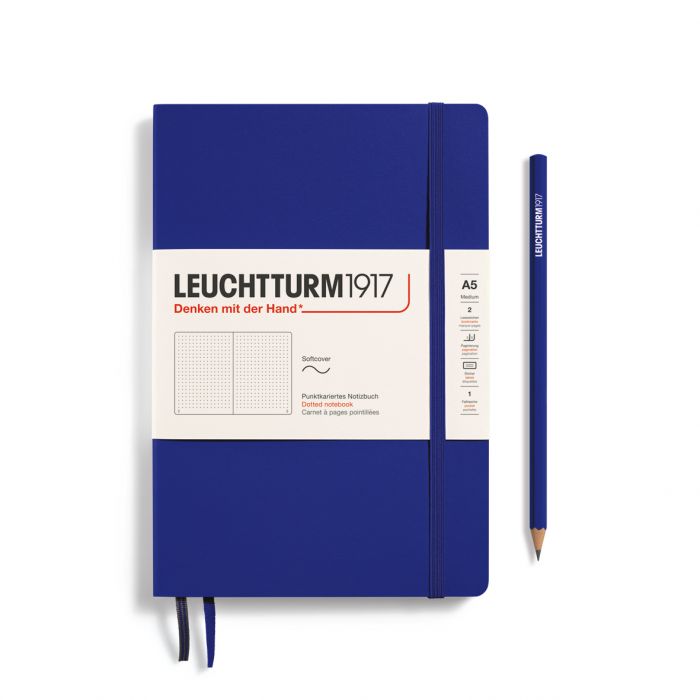 Leuchtturm1917 Medium A5 – Σημειωματάριο με μαλακό εξώφυλλο (123 σελ.) – Ink Τελείες