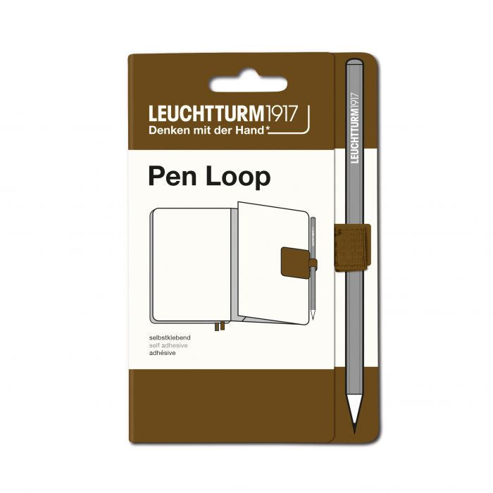 Leuchtturm1917 Pen Loop – Αυτοκόλλητη θήκη στυλό – Spice Brown