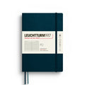 Leuchtturm1917 Medium A5 – Σημειωματάριο με μαλακό εξώφυλλο (123 σελ.) – Deep Sea Γραμμές