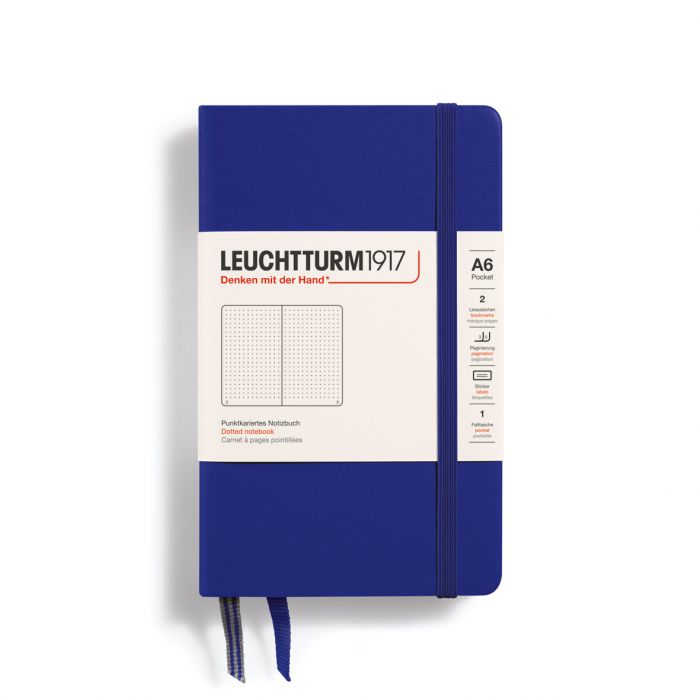 Leuchtturm1917 Pocket A6 – Σημειωματάριο με σκληρό εξώφυλλο (187 σελ.) – Ink Τελείες