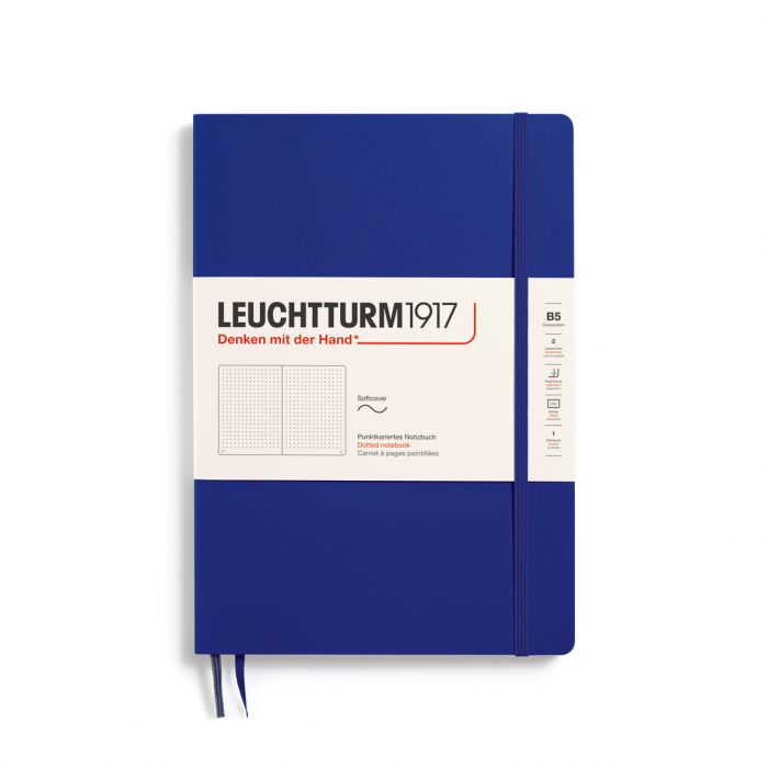 Leuchtturm1917 Composition B5 – Σημειωματάριο με μαλακό εξώφυλλο (123 σελ.) – Ink Τελείες