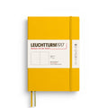 Leuchtturm1917 Medium A5 – Σημειωματάριο με μαλακό εξώφυλλο (123 σελ.) – Sunflower Λευκές