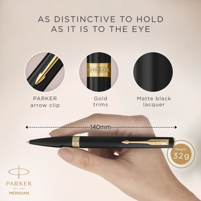 P MERIDIAN MATTE BLACK GT BPen