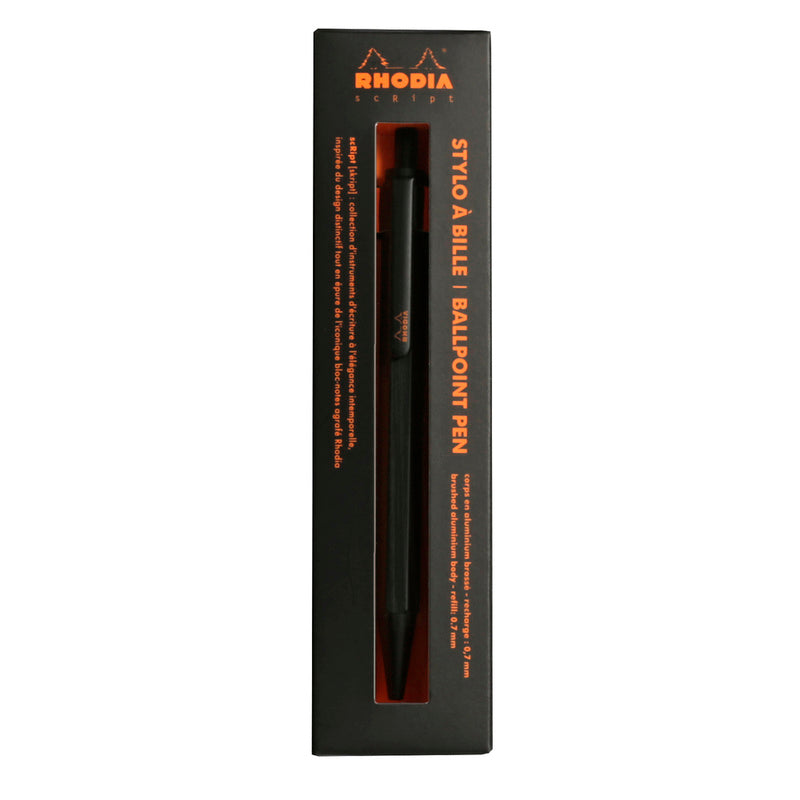 Rhodia scRipt Black – Στυλό διαρκείας (0.7 mm)