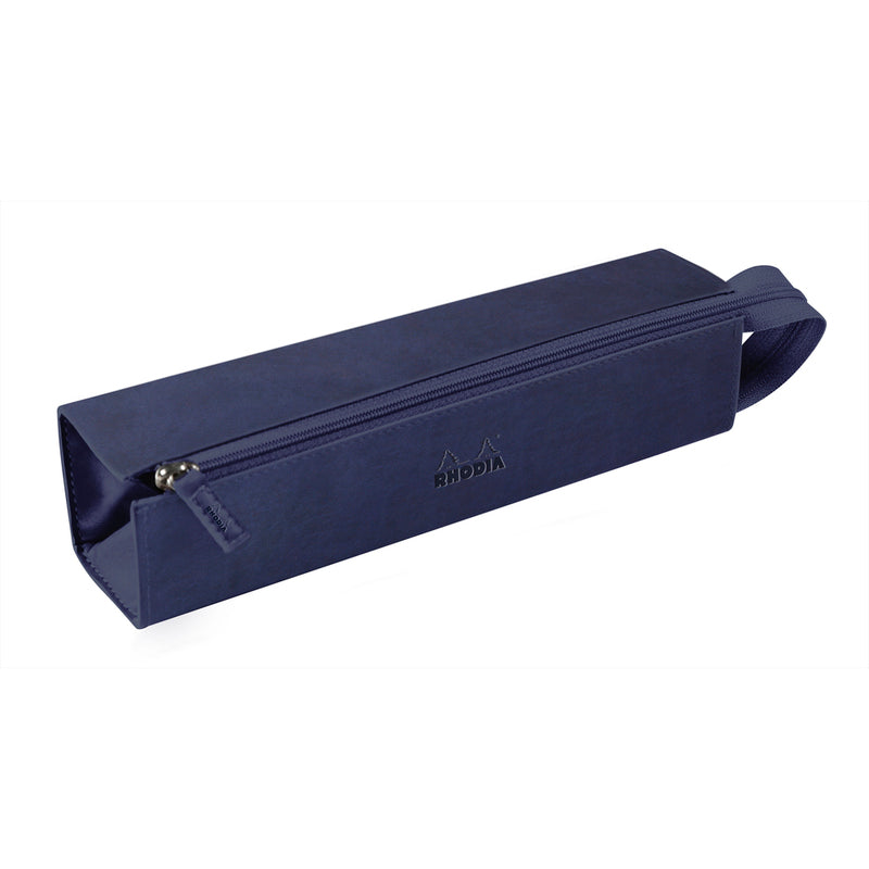 Rhodia Midnight Blue – Κασετίνα με φερμουάρ που ανοίγει σε μολυβοθήκη