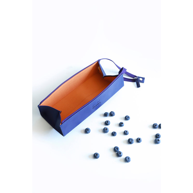 Rhodia Midnight Blue – Κασετίνα με φερμουάρ που ανοίγει σε μολυβοθήκη