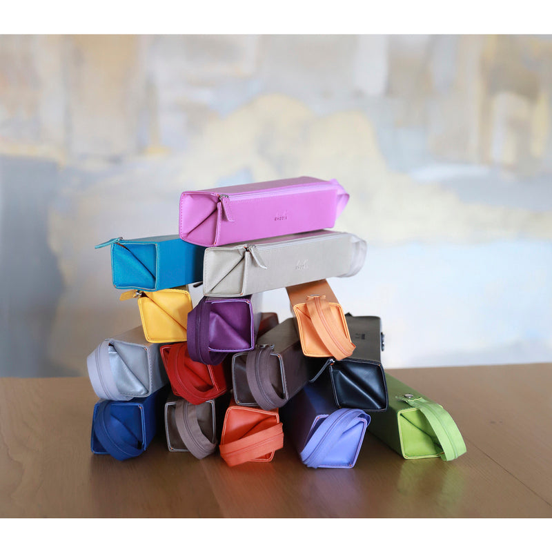 Rhodia Burgundy – Κασετίνα με φερμουάρ που ανοίγει σε μολυβοθήκη